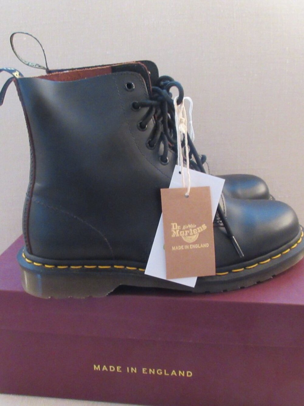 New In Box Men's Dr Martens 1460 Vintage Boots Made In England